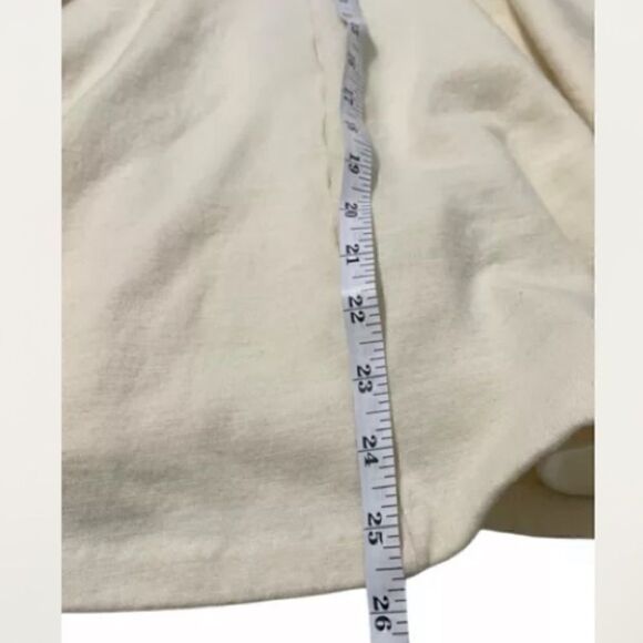 Milly Long Sleeve Cream Smocked Sweater Dress - Picture 4 of 5